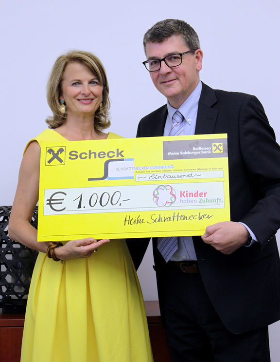 Spende von Schrattenecker-Consulting - Journal - Kinder haben Zukunft